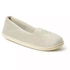 NWT Dearfoams khaki Size XL 11-12 memory foam women slippers